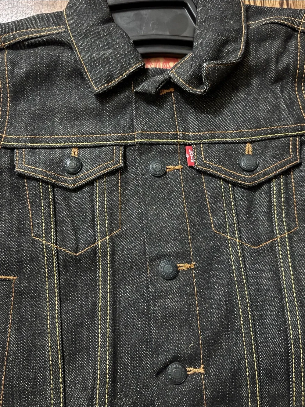 Levi's Kids Black Denim Trucker Jacket